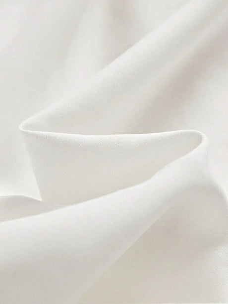 Mallory Midi Dress - Elegant Style - Notched Neckline - Short Sleeve - Tunic Design - Polyester Fabric