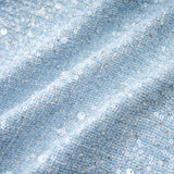 Manon blue tweed sequined mini dress