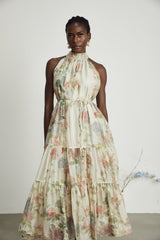 Manon layered floralprint midi dress