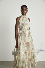 Manon layered floralprint midi dress