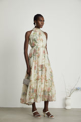 Manon layered floralprint midi dress