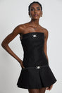 Margaux black top  skirt matching set
