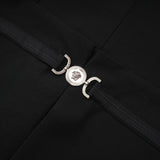 Margaux black top  skirt matching set