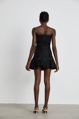 Margaux black top  skirt matching set