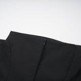Margaux black top  skirt matching set