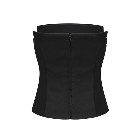 Margaux black top  skirt matching set