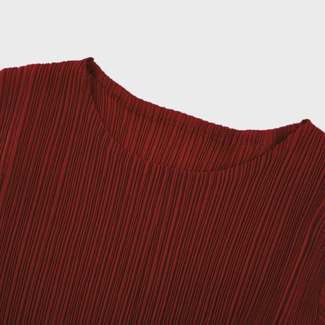 Margaux bowtie embellished pleated top  skirt matching set