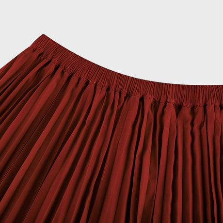 Margaux bowtie embellished pleated top  skirt matching set