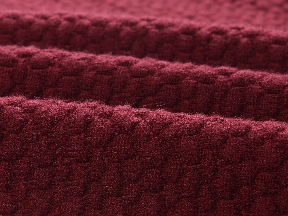 Maria Dress - Sleeveless Silhouette - Textured Fabric With Fringe Hem - Slim Fit - Fringe Waist Detailing