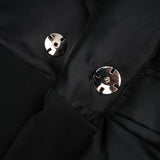 Mariangela Blazer Mariangela Oversize Bow Tie Black Blazer