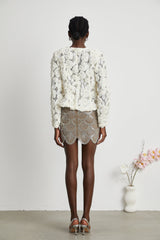 Marianne floralappliqué embellished jacket