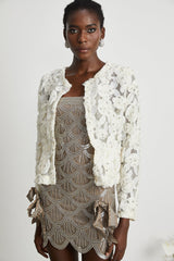 Marianne floralappliqué embellished jacket