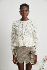 Marianne floralappliqué embellished jacket