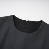 Marianne petaltrim wool mini dress
