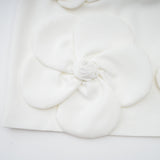 Mariarosa Mini Dress Mariarosa White Faux Flower Tie Side Zip