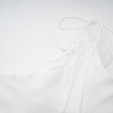 Mariarosa Mini Dress Mariarosa White Faux Flower Tie Side Zip