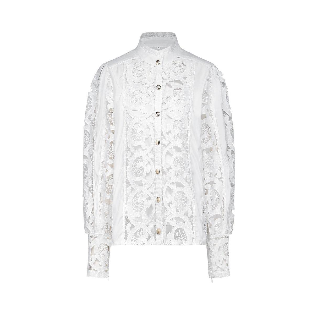 Marie lacefloral embellished shirt  skirt matching set