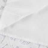 Marie lacefloral embellished shirt  skirt matching set