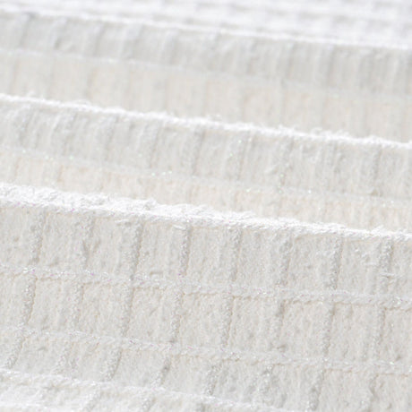 Mariella Jacket & Skirt White Waffle Knit Set