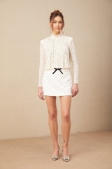 Mariolina Blouse Mariolina Crystal Embellished Pleated