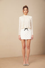 Mariolina Blouse Mariolina Crystal Embellished Pleated
