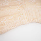 Mariolina Sleeveless Midi Dress with Bustier Style and Lace Detailing