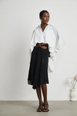 Marion highlow puffed shirt