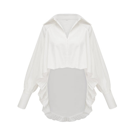 Marion highlow puffed shirt