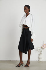 Marion highlow puffed shirt