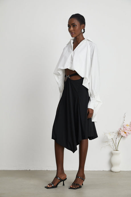 Marion highlow puffed shirt