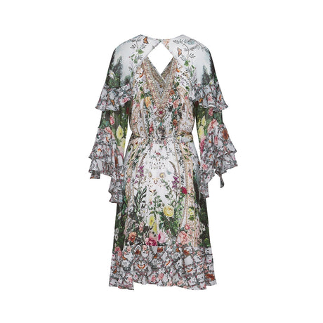 Mariuccia Mini Dress Renaissance Romance Ruffle & Crystal