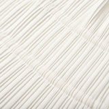 Mariuccia Skirt & Top Set White Pleated Open Back & Slit