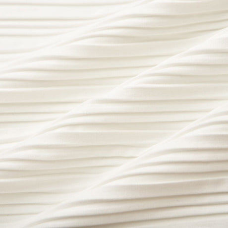 Mariuccia Skirt & Top Set White Pleated Open Back & Slit