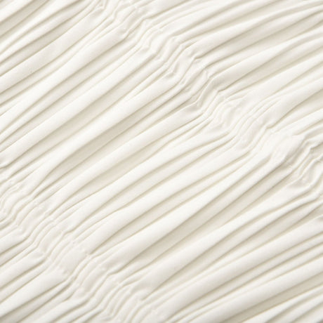 Mariuccia Skirt & Top Set White Pleated Open Back & Slit