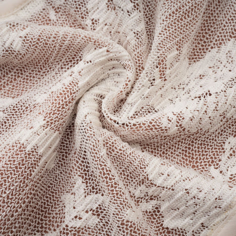 Marlene flared lace maxi dress in White