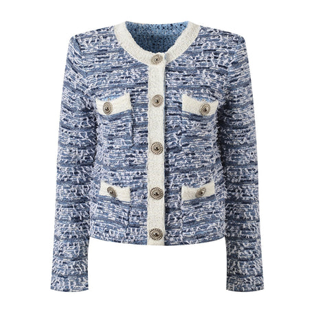 Marley Blazer - Tailored Silhouette - Classic Tweed Style - Comfortable Fit - Versatile Styling - Timeless Wardrobe Staple