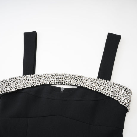 Mathilde black mini dress