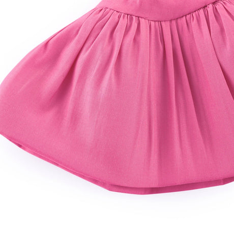 Mathilde pink ruffled top  skirt matching set