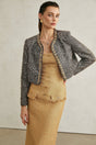 Matilde Jacket Matilde Fringed Crystal Grey Cropped & Fierce