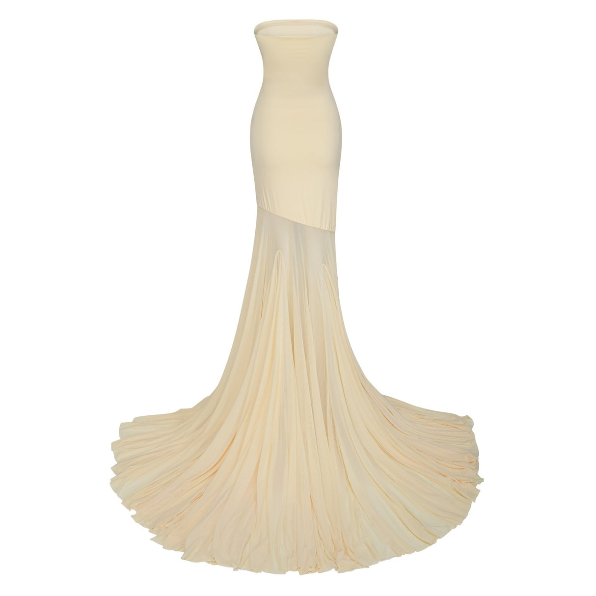 Matilde Maxi Dress - Off - Shoulder Tulle Pleated Floor - Length