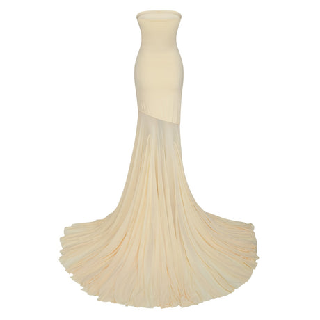 Matilde Maxi Dress - Off - Shoulder Tulle Pleated Floor - Length