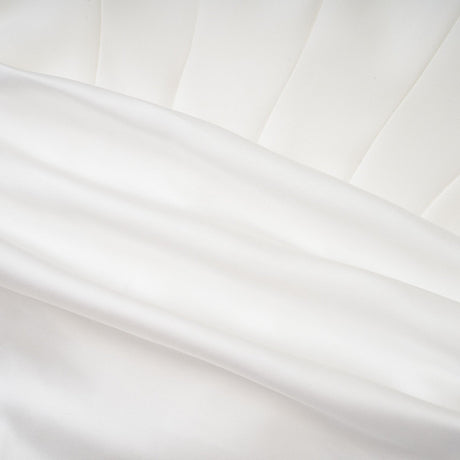 Mattea Maxi Dress in Crisp White & Off - Shoulder