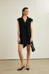 Maya Blazer with Bow Detail & Open Back