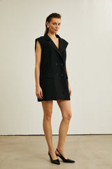 Maya Blazer with Bow Detail & Open Back
