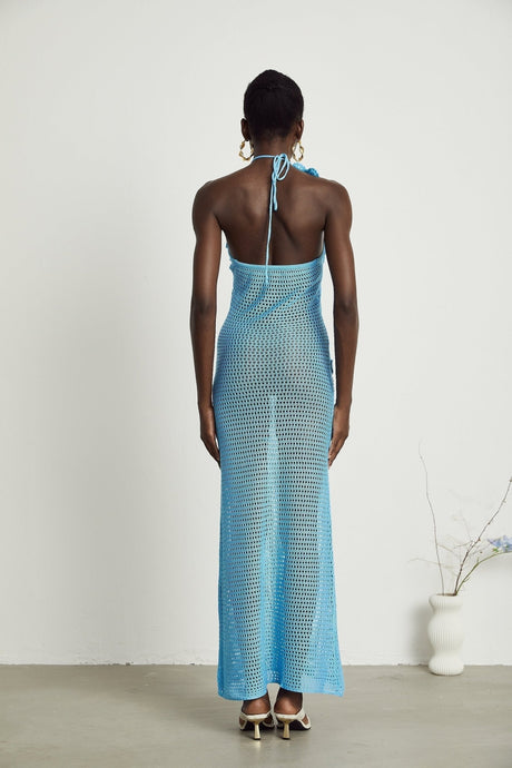 Maya Maxi Dress in Bright Blue