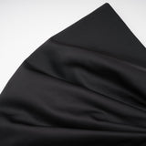 Maya Top Black Bow Cropped Zip Back Spaghetti Straps