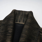 Melanie Top & Skirt Set - Black & Gold Gilded Cape Design
