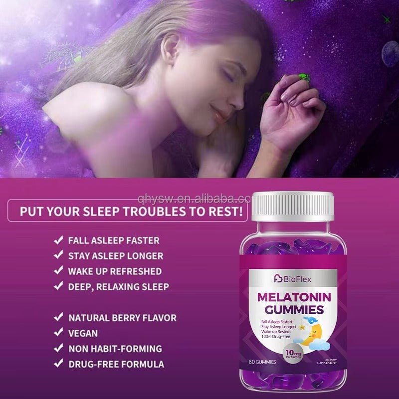 Melatonin 60 Gummies – Natural Sleep & Memory Support