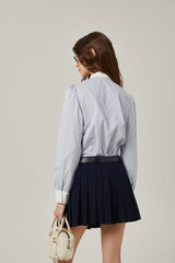 Mélisande embroidered aline pleated skirt
