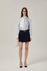 Mélisande embroidered aline pleated skirt